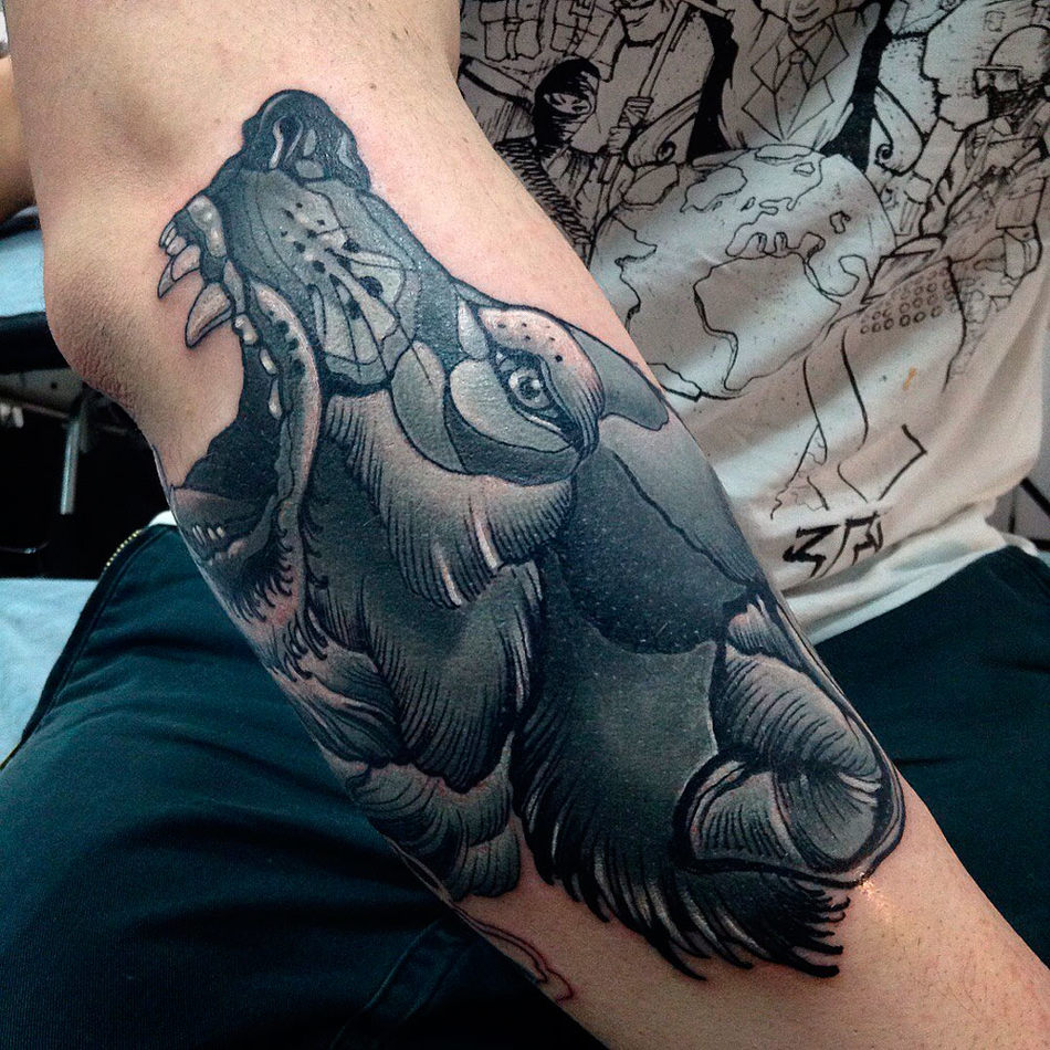 Татуировки с изображением волка
