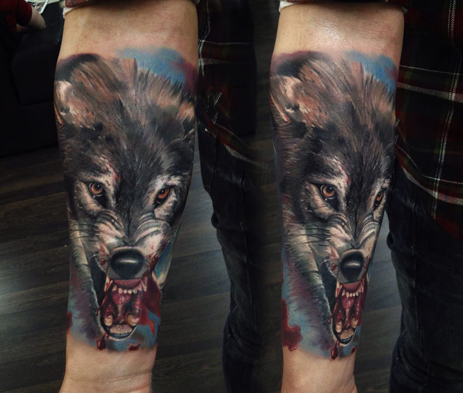 Что означает татуировка в виде волка