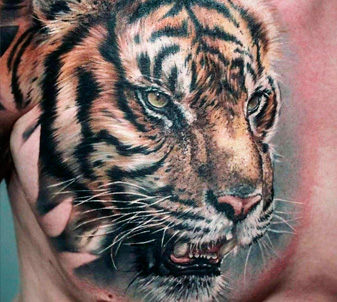 Татуировки с изображением тигра
