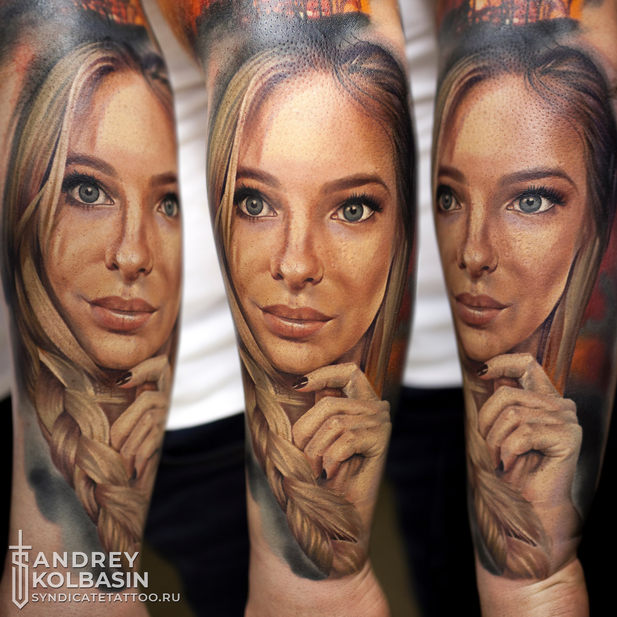 тату в стиле realism, colortattoo, мастер Андрей Колбасин