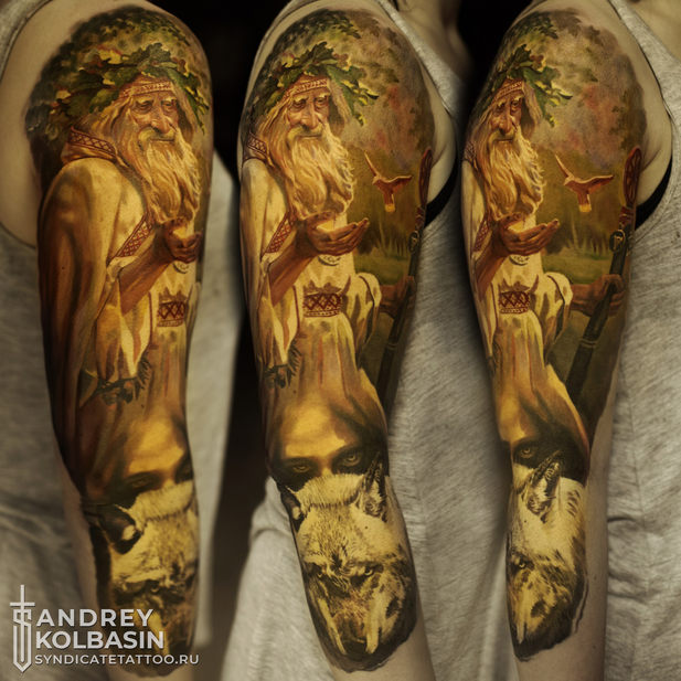 тату в стиле realism, colortattoo, мастер Андрей Колбасин