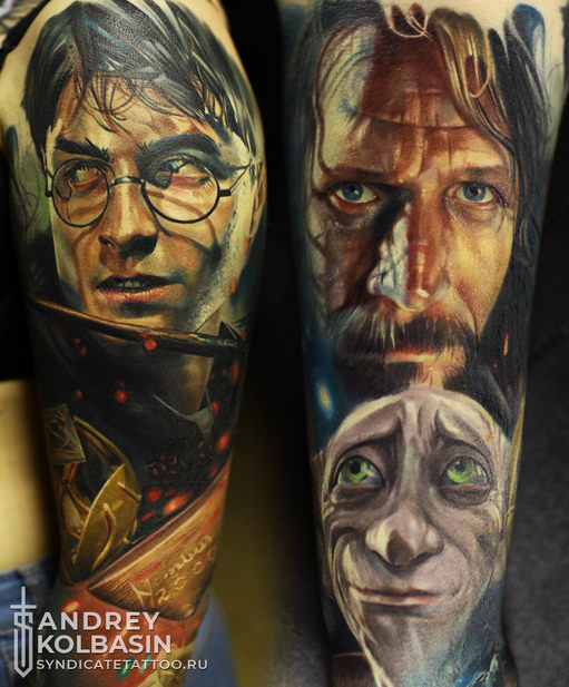 тату в стиле realism, colortattoo, мастер Андрей Колбасин