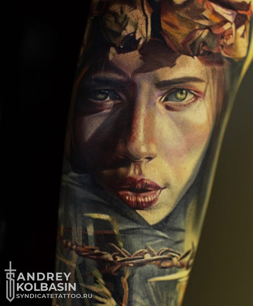 тату в стиле realism, colortattoo, мастер Андрей Колбасин