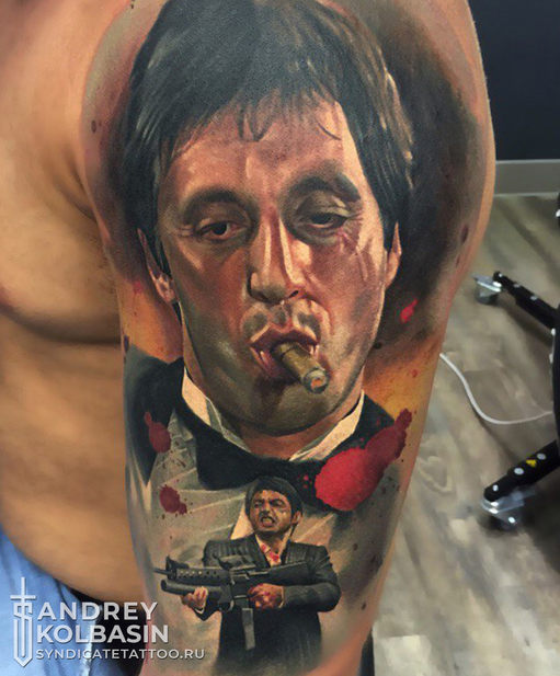 тату в стиле realism, colortattoo, мастер Андрей Колбасин