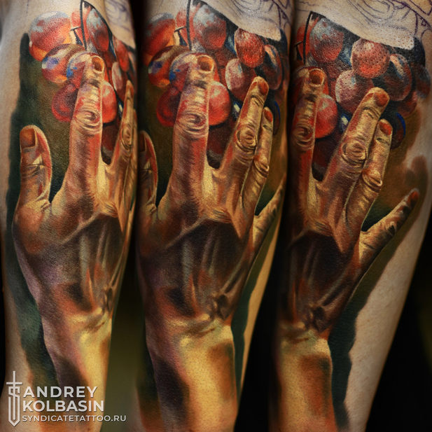 тату в стиле realism, colortattoo, мастер Андрей Колбасин