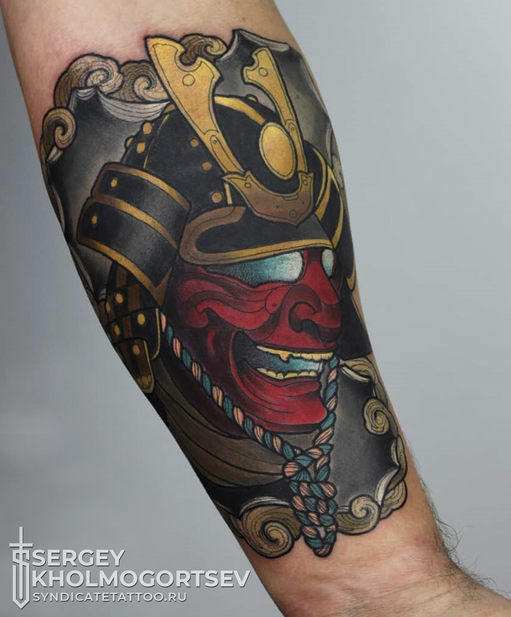 тату в стиле oriental, colortattoo, neotraditional, мастер Сергей Холмогорцев