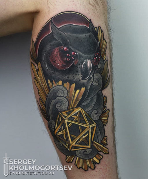 тату в стиле colortattoo, neotraditional, мастер Сергей Холмогорцев