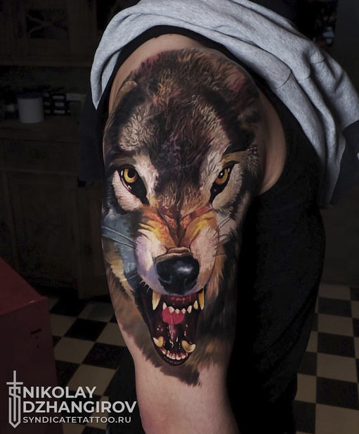 тату в стиле realism, colortattoo, мастер Николай Джангиров