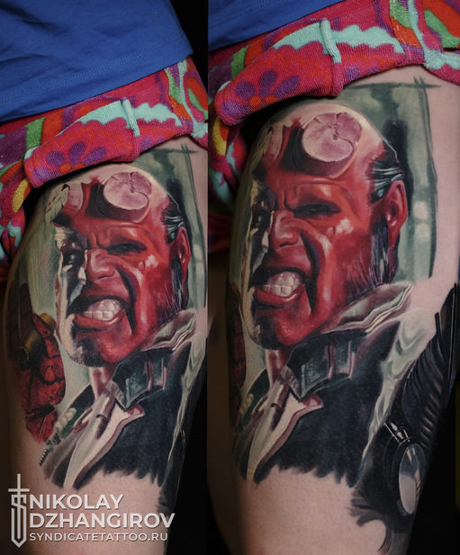 тату в стиле realism, colortattoo, мастер Николай Джангиров